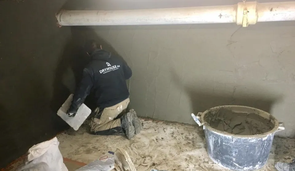 Kelderbekuiping in uitvoering door Dryhouse