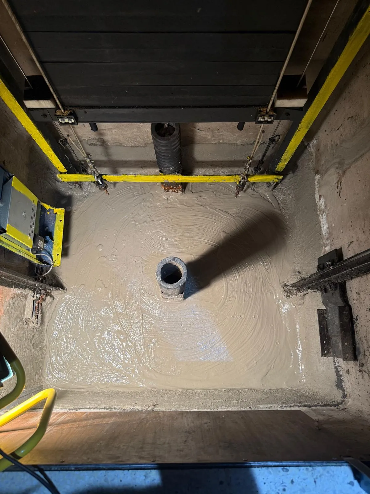 Liftput die waterdicht gemaakt wordt